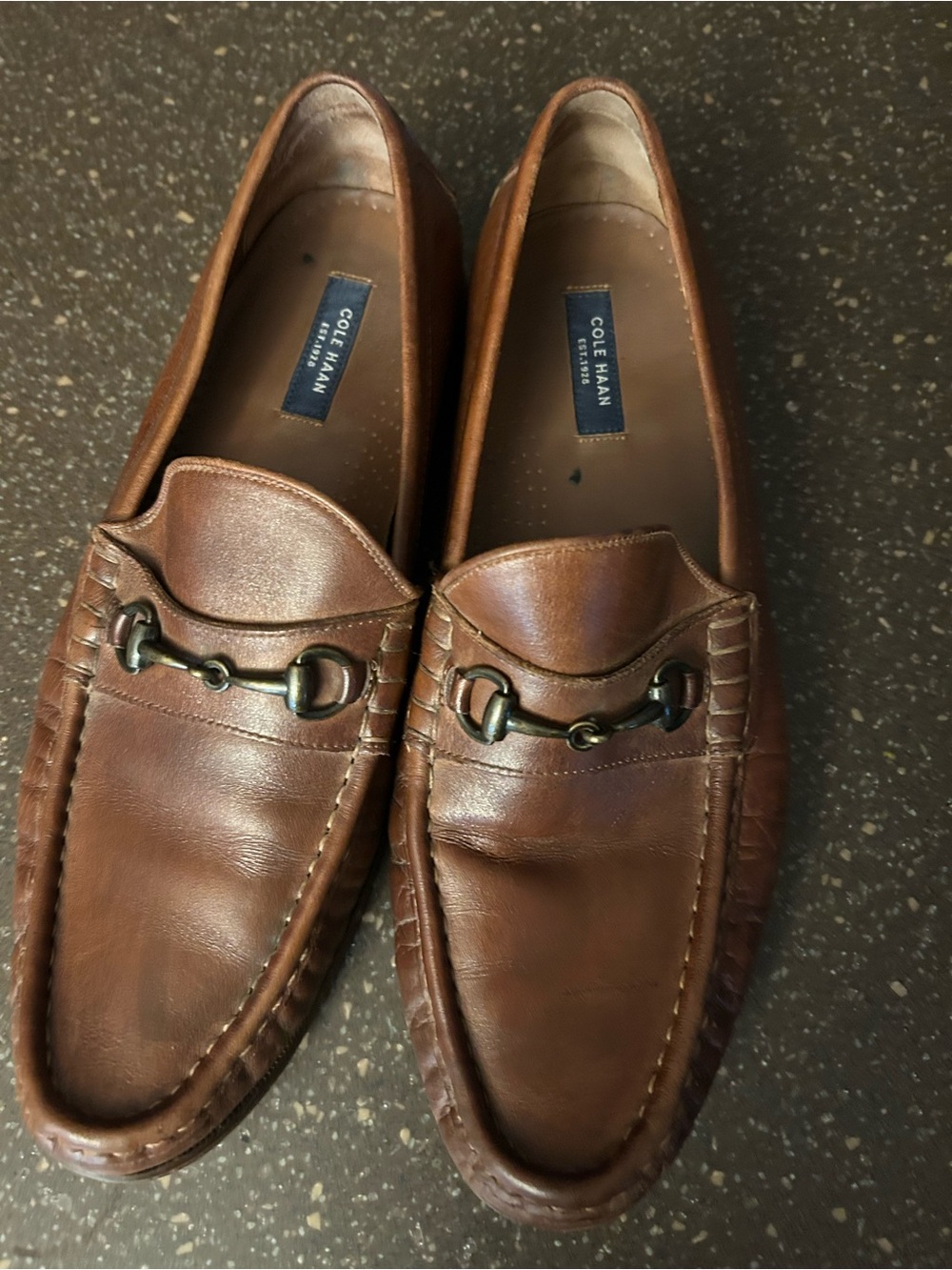 Cole Haan Brown Leather Bit Loafers